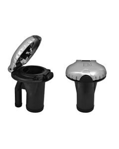 Attwood Deck Fill FPressure Relief Systems Straight Body Scalloped Stainless Steel Cap-small image