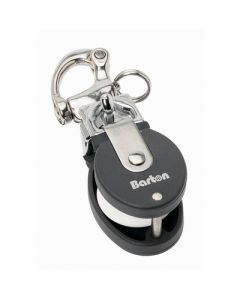 Barton Marine Size 2 Snatch Block WStainless Snap Shackle 35mm Sheave-small image