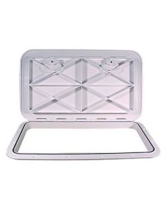 Beckson 14 X 24 Flush Hatch White Asa Material Acrylonitrile Styrene Acrylate-small image