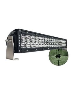 Black Oak Pro Series Double Row Combo Infrared 20 940nm Light Bar Black-small image