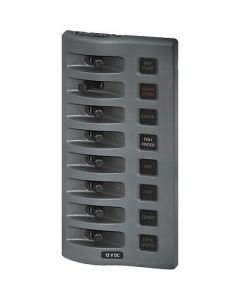 Blue Sea 4308 Weatherdeck Water Resistant Fuse Panel 8 Position Grey-small image