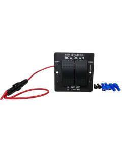 Boat Leveler Waterproof Trim Tab Switch - Black/Black Buttons