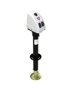Bulldog 3,500lbs AFrame Rv Jack WPowered Drive 12v White Cover-small image