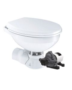 Commodore Quiet Flush Electric Toilet Rear Macerator Raw Water Pump Regular Size-small image