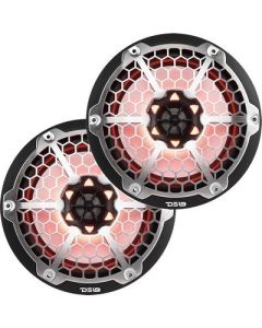 Ds18 New Edition Hydro 8 2Way Marine Speakers WRgb Led Lighting 375w Black-small image