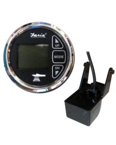 Faria 2 Dual Depth Sounder WAir Water Temp Transom Mount Transducer Chesapeake Ss Black-small image