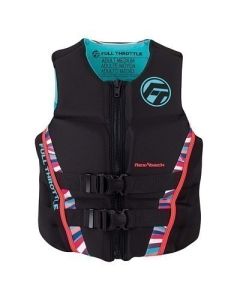 Full Throttle WomenS RapidDry FlexBack Life Jacket WomenS M PinkBlack-small image