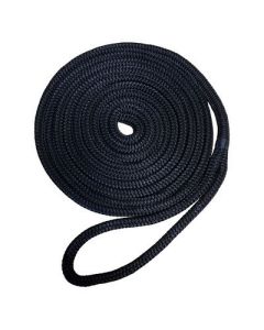 Robline Premium Nylon Double Braid Dock Line 38 X 15 Black-small image