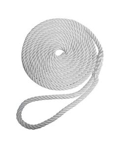 Robline Premium Nylon 3 Strand Dock Line 12 X 15 White-small image