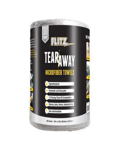 Flitz 12 X 12 TearAway Microfiber Towels Grey 30Pack-small image