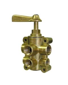 Groco 6Port Npt Bronze Fuel Valve 12 Main 38 Return-small image