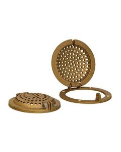 Groco Bronze Round Hull Strainer WAccess Door FUp To 4 ThruHull-small image