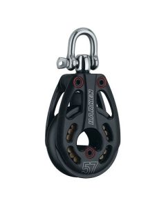 Harken 57mm Aluminum Low Load Black Magic Block WSwivel-small image