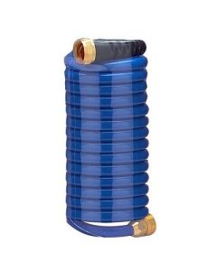 Hosecoil 15 Blue Self Coiling Hose WFlex Relief-small image