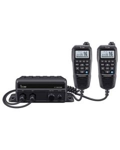 Icom M410bb 11 Black Box Vhf WBlack Command Mic 2 Command Mic Ports-small image