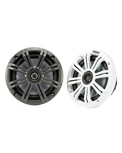 Kicker Km65 65 Marine Coaxial Speakers W34 Tweeters 4Ohm, Charcoal White-small image