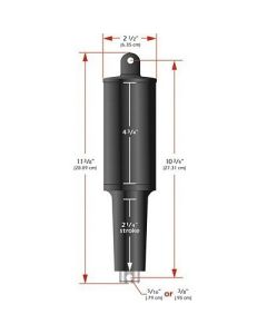 Lenco 101xd Extreme Duty Actuator 12v 2 14 Stroke 38 Hardware-small image