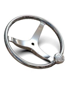 Lewmar 3 Spoke 135 Steering Wheel WPowerGrip Knob-small image