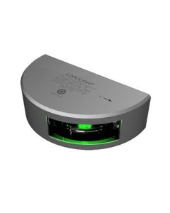 Lopolight Starboard Sidelight Vertical Mount Aluminum Housing 1nm1125 Degree Green W25m Cable-small image