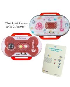 Lunasea ChildPet Safety Water Activated Strobe Light WRf Transmitter Red Case, Blue Attention Light-small image