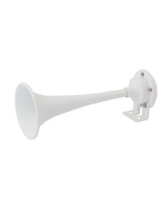 Marinco White Epoxy Coated Single Trumpet Mini Air Horn-small image