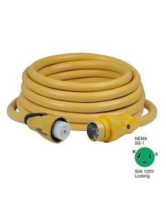 Marinco Cs50350 Eel 50a 125v Shore Power Cordset 50 Yellow-small image