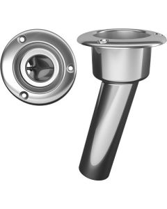Mate Series Stainless Steel 15 Degree Rod Cup Holder Open Round Top-small image