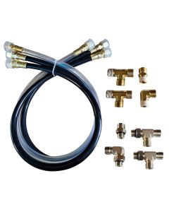 Octopus 30" Hose & Fitting Kit Including Orb & NPT Helm Fittings-small image