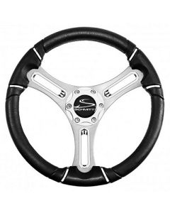 Schmitt Marine Torcello 14 Wheel 04 Series Polyurethane Wheel WChrome Trim Cap Brushed Spokes 34 Tapered Shaft-small image