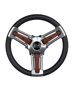 Schmitt Ongaro Burano Wheel 14 34 Tapered Shaft Burl Polyurethane WStainless Spoke Includes Center CapNut-small image