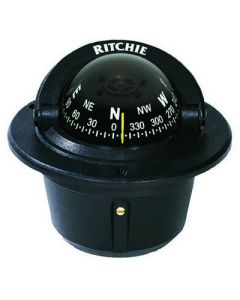 Ritchie F50 Explorer Compass Flush Mount Black-small image