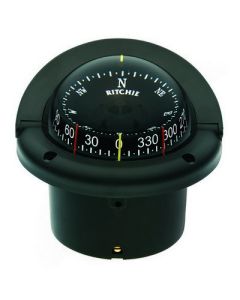 Ritchie Hf743 Helmsman Combidial Compass Flush Mount Black-small image