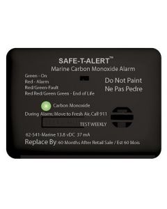 SafeTAlert 62 Series Carbon Monoxide Alarm 12v 62541Marine Surface Mount Black-small image