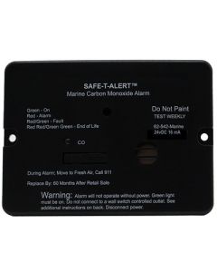 SafeTAlert 62 Series Marine Carbon Monoxide Alarm 24v Flush Mount Black-small image