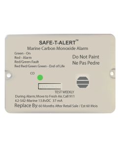 Safe-T-Alert 62 Series Carbon Monoxide Alarm - 12V - 62-542-Marine - Flush Mount - Black-small image