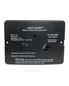 SafeTAlert 62 Series Carbon Monoxide Alarm 24v Flush Mount Black WRelay-small image