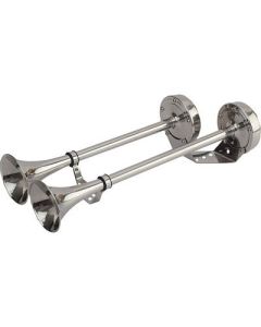 SeaDog Maxblast Stainless Steel Trumpet 12v Horn Dual-small image