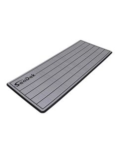 Seadek 16Rdquo X 39 20mm Dual Density Large Teak Helm Pad WSeadek Logo Brushed Texture Storm GrayBlack 4064mm X 9906mm X 20mm-small image
