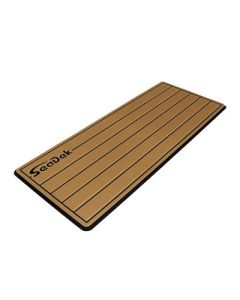 Seadek 14Rdquo X 36 20mm Dual Density Small Teak Helm Pad WSeadek Logo Brushed Texture MochaBlack 3556mm X 9144mm X 20mm-small image