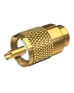Shakespeare Pl25958G Gold SolderType Connector WUg175 Adapter Doodad Cable Strain Relief FRg58x-small image