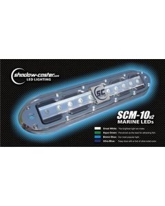 ShadowCaster Scm10 Led Underwater Light W20 Cable 316 Ss Housing Bimini Blue-small image