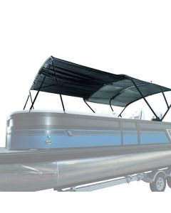 Sureshade Bimini Extension FPower Bimini 7 Chrome Hardware WBlack Canvas-small image
