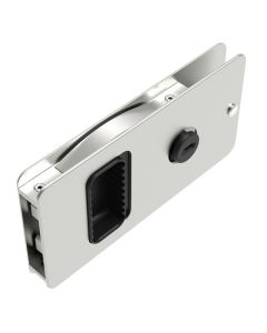 Southco Flush Sliding Door Latch - Square - Aluminum-small image