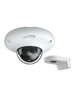 Speco 4mp H265 Mini Dome Ai Ip Ir Camera WWall Bracket 28mm Lens White-small image