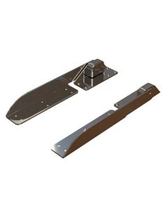 Taco Command Ratchet Hinge 1812 316 Stainless Steel Polished WHard Stop-small image