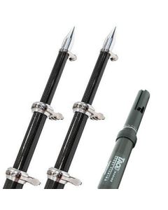 Taco 20 Carbon Fiber Twist Lock Outrigger Poles FGs450, Gs500 Gs1000 Bases Black-small image