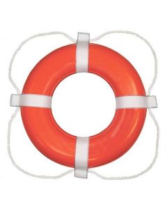 Taylor Made Foam Ring Buoy 30 Orange WWhite Rope-small image