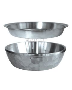 Toadfish Seafood Bowl 12 Stainless Steel 2 Layer Serving Bowl-small image