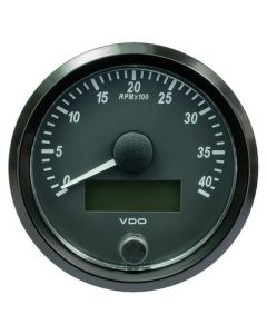 Vdo Singleviu 80mm 318 Tachometer 4,000 Rpm-small image