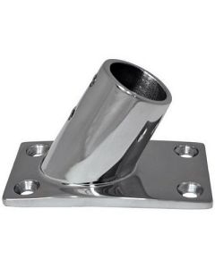 Whitecap 8542 OD 60 Degree Rectangle Base Ss Rail Fitting-small image